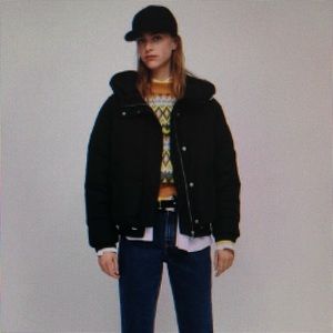 New Zara black puffer jacket